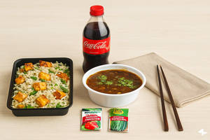 Paneer Fried Rice & Gobi Manchurian Combo