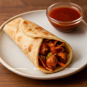Schezwan chicken roll