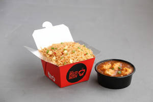 Egg Schezwan Fried Rice With Cauliflower Pepper Sauce