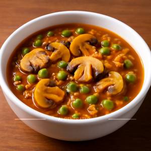 Mushroom matar masala