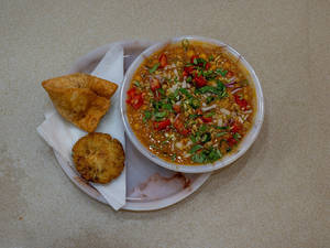 Ghugni Samosa Tikki Chat[1+1].