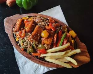 Barbecue Paneer Sizzler