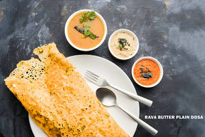 Rava Butter Plain Dosa