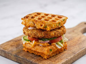 Chicken Waffle Burger