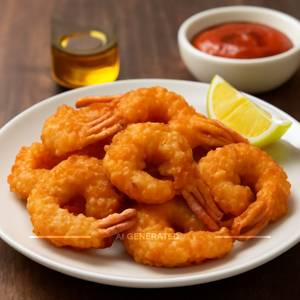 Golden Fried Prawns