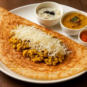Rava Paneer Cheese Masala Dosa