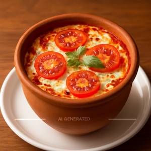 Margherita Kulhad Pizza.