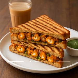 Paneer Tikka Grilled Sandwich