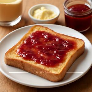 Bread Butter Jam Toast