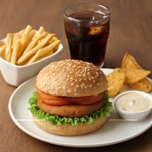 Aloo Tikki Burger Meal
