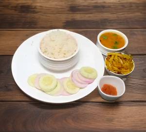 Aloo Bhujiya Chawal With dal Combo