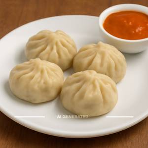 Veg Steamed Momos [4 Pieces]