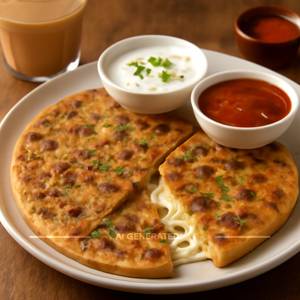 Special Masala Cheese Paratha