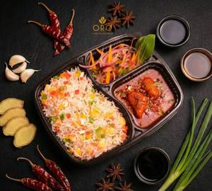 Schezwan Paneer and Fried Rice Combo