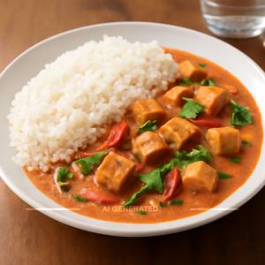Red Thai Curry With Rice