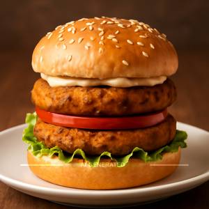 Double tikki burger