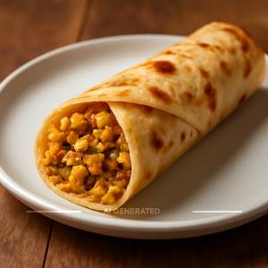 Egg bhurji roll