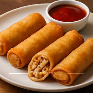 Chicken spring roll e