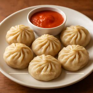 Veg momos [6 pieces] [fried]