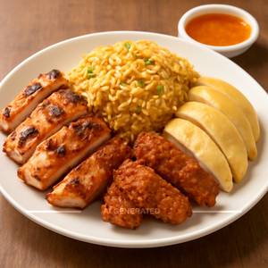 Triple Chicken Rice