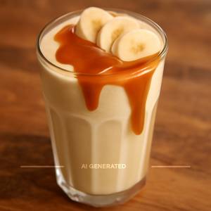 Banana Caramel Thick Shake