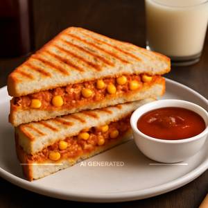 Schezwan  Corn Sandwich