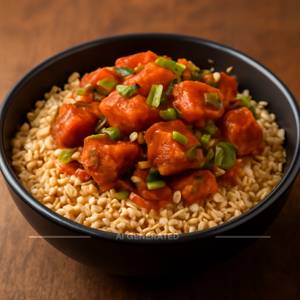 Chilli Paneer Rice Bowl