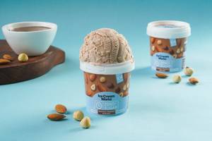 Hazelnut Roasted Almond Zero Added Sugar Ice Cream (100 Ml Cup)