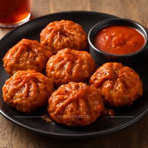 Chicken peri peri momos