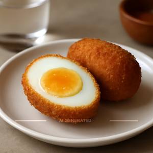 Fried boiled egg