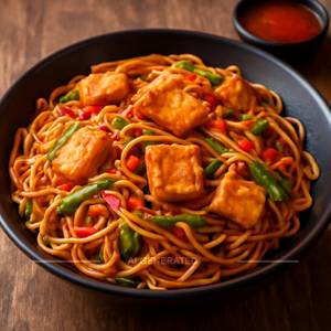 Schezwan paneer noodles