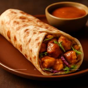 Paneer Schezwan Shawarma