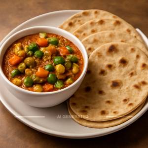 Mix Veg With 4 Roti