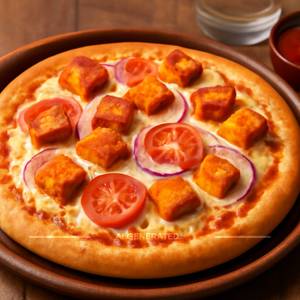 Paneer Tikka Double Cheese Pizza
