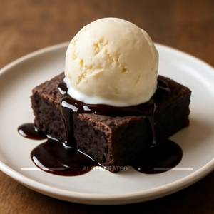 Chocolate Brownie With Ice Cream