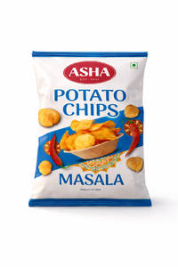 Asha Potato Masala Chips 80Gms