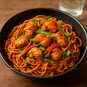 Chicken schezwan noodles