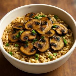 Mushroom rice bowl