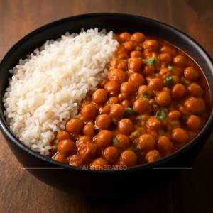 Punjabi Chole - Rice Bowl