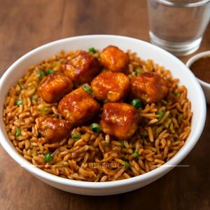 Paneer manchurian rice
