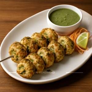 Mushroom garlic tikka
