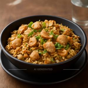 Chickenburnt Garlic Rice