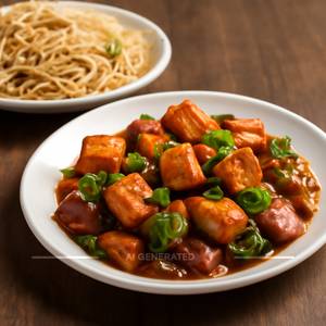 Chilli Paneer With Hakka Noodles