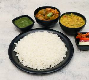 Dal Chawal with Seasonal Veg