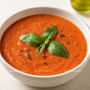 Roasted Tomato and Basil Soup