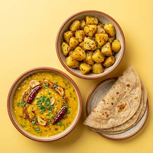 Dal Tadka Meal With Choice Of Bread