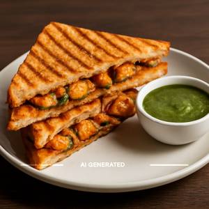 Paneer Tikka Grilled Sandwich