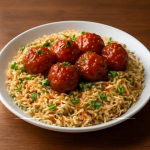 Veg manchurian fried rice