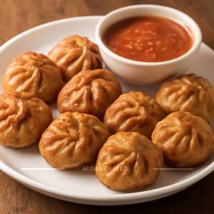 Veg Fried Momos [8 Pieces]