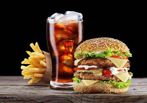 Veg Burger+Fries+Drink[250ml]